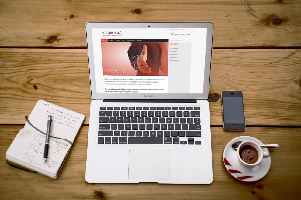 Law firm Bodirogić in cooperation with 3G Studio has launched its website.
